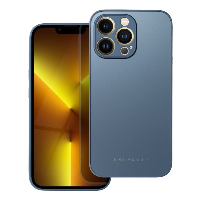 Apple iPhone X Hülle Roar Matte Glass Stilvoll  Blau 