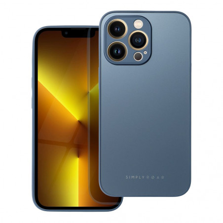 Apple iPhone XS Hülle Roar Matte Glass Stilvoll  Blau 