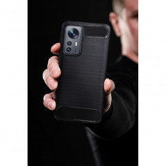 realme C35 Hülle Carbon Elegant  Schwarz 