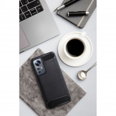 realme C35 Hülle Carbon Elegant  Schwarz 