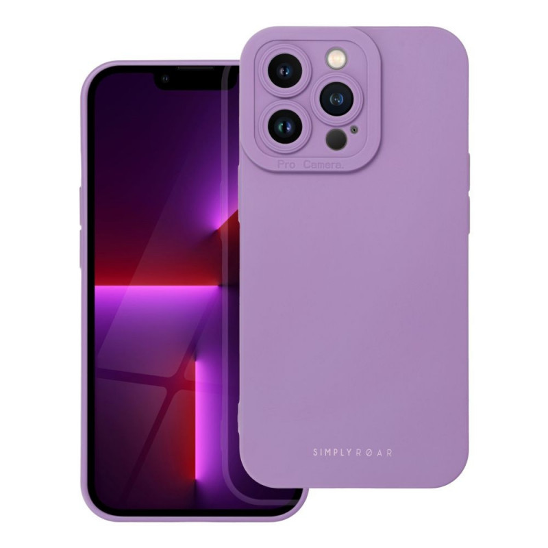 Apple iPhone 13 Pro Hülle Roar Luna Monochromatische, Stilvoll, Ein ästhetisches Accessoire  Lila (Violet) 