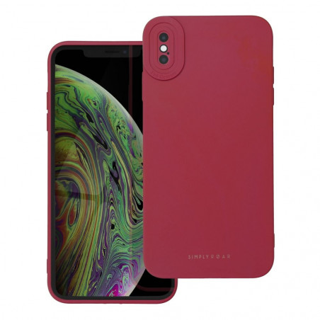 Apple iPhone X Hülle Roar Luna Monochromatische, Stilvoll, Ein ästhetisches Accessoire  Rot