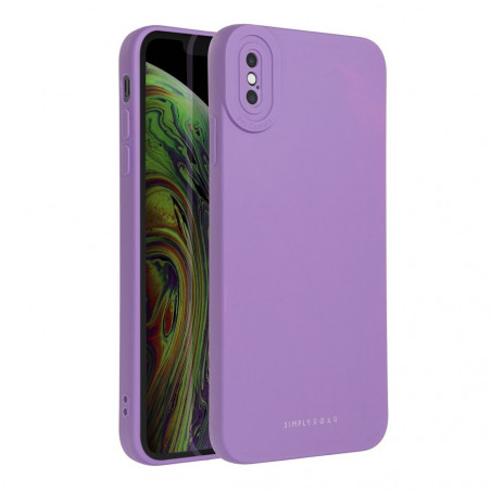 Apple iPhone X Hülle Roar Luna Monochromatische, Stilvoll, Ein ästhetisches Accessoire  Lila (Violet)