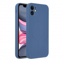 Apple iPhone 11 Hülle Silicone Mag Cover MagSAFE  Blau 