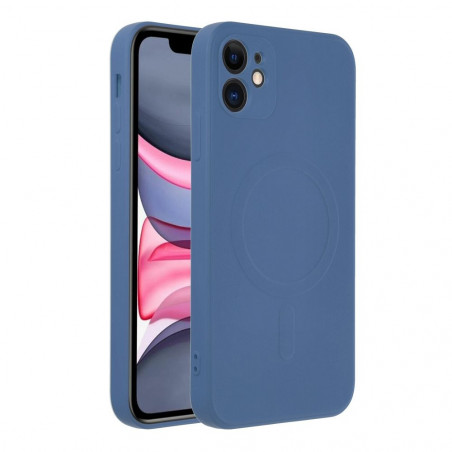 Apple iPhone 11 Hülle Silicone Mag Cover MagSAFE  Blau