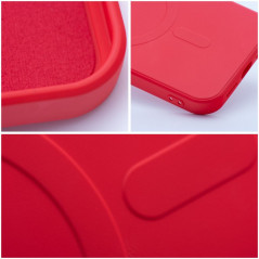 Apple iPhone XS Max Hülle Silicone Mag Cover MagSAFE  Rot 