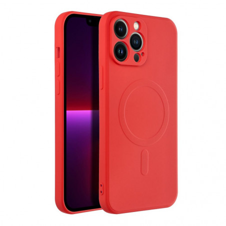 Apple iPhone 13 Pro Max Hülle Silicone Mag Cover MagSAFE  Rot