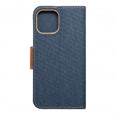 Apple iPhone 14 Book Handytaschen CANVAS Book Navy blau 