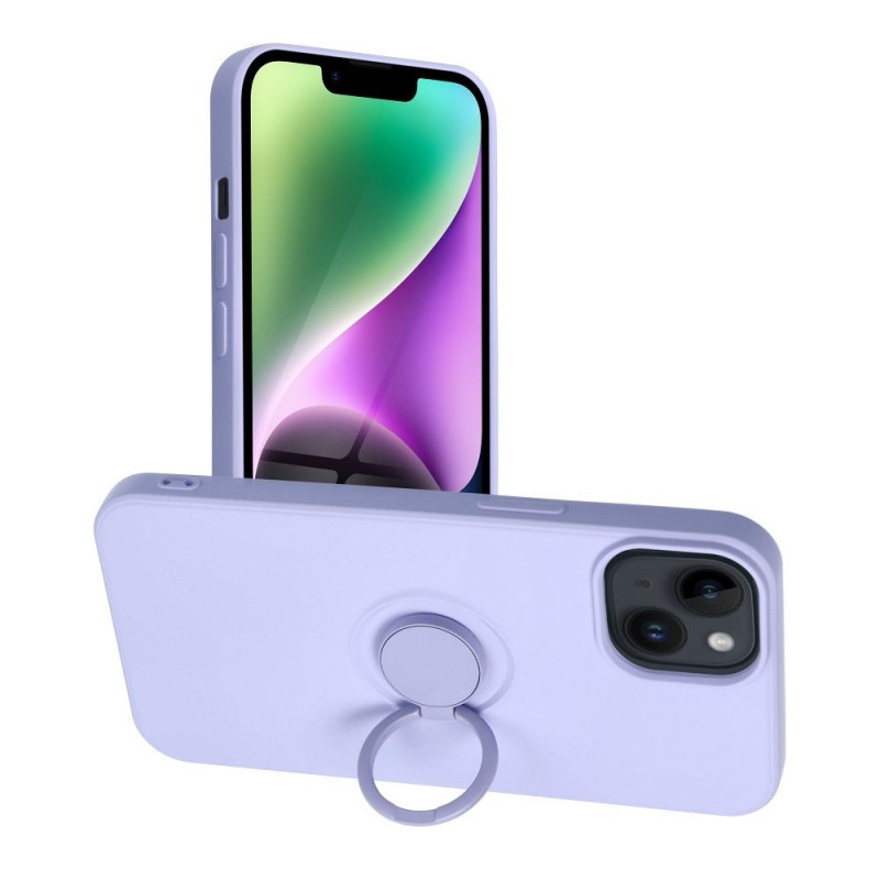 Apple iPhone 14 Hülle Silicone ring Lila (Violet) 