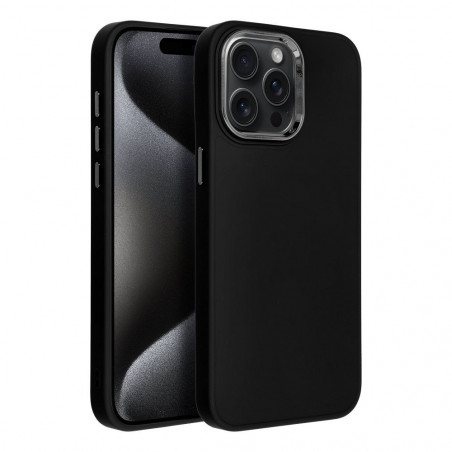 Apple iPhone 15 Pro Max Hülle FRAME Elegant  Schwarz 