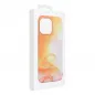 Apple iPhone 15 Hülle Leather Mag Cover Elegant  MagSAFE  Orange Spritzer 