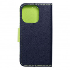 Apple iPhone 15 Pro Book Handytaschen Fancy Book Marine / Limette