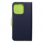 Apple iPhone 15 Pro Book Handytaschen Fancy Book Marine / Limette 