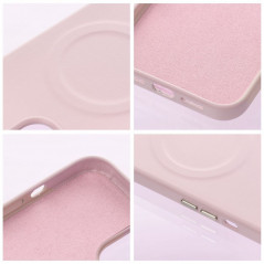 Apple iPhone 15 Pro Max Hülle Roar Leather Mag Elegant  MagSAFE  Heißes Rosa 