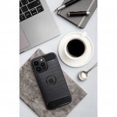 Motorola Moto G73 Hülle Carbon Elegant  Schwarz 