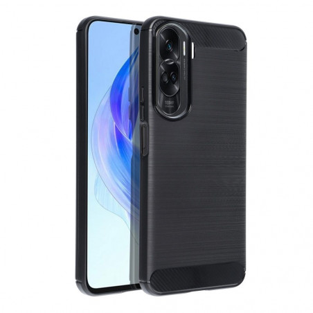 Honor 90 Lite 5G Hülle Carbon Elegant  Schwarz 