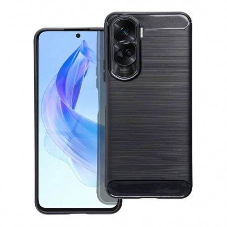 Honor 90 Lite 5G Hülle Carbon Elegant  Schwarz 