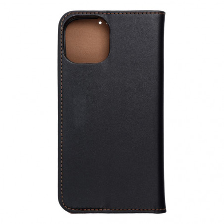 Apple iPhone 15 Book Handytaschen Leather case SMART PRO Elegant  Schwarz