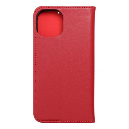 Apple iPhone 15 Book Handytaschen Leather case SMART PRO Elegant  Rotwein