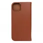 Apple iPhone 15 Plus Book Handytaschen Leather case SMART PRO Elegant  Braun 