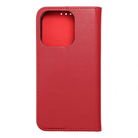 Apple iPhone 15 Pro Book Handytaschen Leather case SMART PRO Elegant  Rotwein 