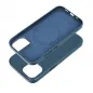 Apple iPhone 15 Hülle Leather Mag Cover Elegant  MagSAFE  Indigoblau 