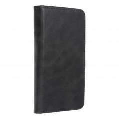 Samsung Galaxy S21 5G Universaletui, Book Handytaschen COMMON book Elegant, Weiches Futter innen  Schwarz 