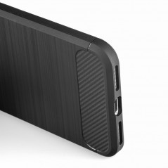 Motorola Moto E13 Hülle Carbon Elegant  Schwarz 