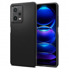 XIAOMI Redmi Note 12 Pro 5G Hülle Spigen  Liquid Air Matt Schwarz 