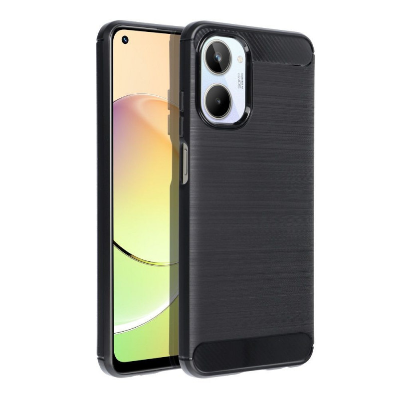 realme 10 Hülle Carbon Elegant  Schwarz 