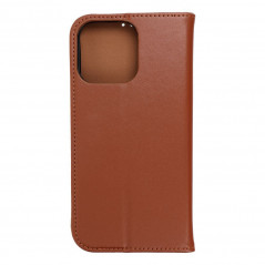 Apple iPhone 15 Pro Max Book Handytaschen Leather case SMART PRO Elegant  Braun