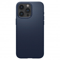 Apple iPhone 15 Pro Max Hülle Spigen  Liquid Air Navy blau