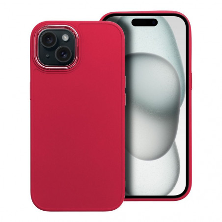 Apple iPhone 15 Hülle FRAME Elegant  Magenta 