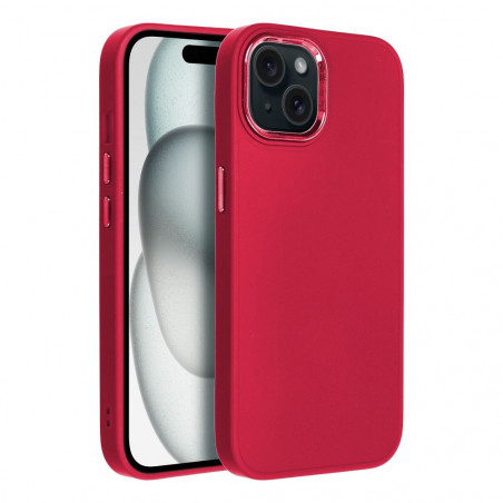 Apple iPhone 15 Hülle FRAME Elegant  Magenta 