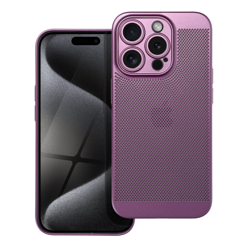 Apple iPhone 15 Pro Hülle Breezy Lila (Purple) 