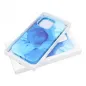 Apple iPhone 15 Pro Hülle Leather Mag Cover Elegant  MagSAFE  Blau Spritzer 