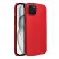 Apple iPhone 15 Plus Hülle Leather Mag Cover Elegant  MagSAFE  Rot 