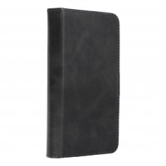 Apple iPhone 12 Universaletui, Book Handytaschen COMMON book Elegant, Weiches Futter innen  Schwarz 