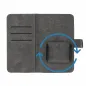 Apple iPhone 12 Universaletui, Book Handytaschen COMMON book Elegant, Weiches Futter innen  Schwarz 