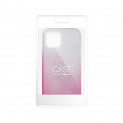 Apple iPhone 15 Hülle Shining Transparent und Pink 