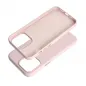 Apple iPhone 15 Pro Max Hülle Leather Mag Cover Elegant  MagSAFE  Sandrosa 