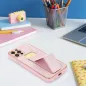 Apple iPhone 15 Hülle LEATHER Case Kickstand Rosa 