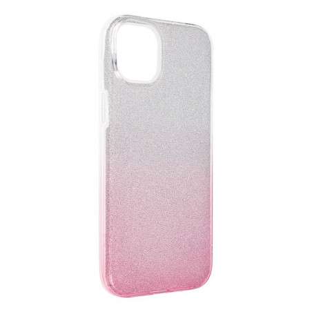 Apple iPhone 15 Plus Hülle Shining Transparent und Pink