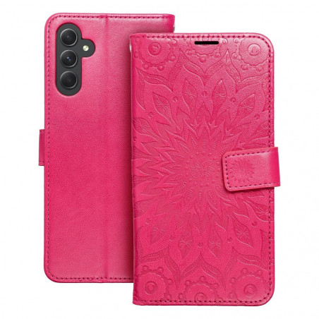 Samsung Galaxy A34 Book Handytaschen MEZZO Book Mandala  Magenta 