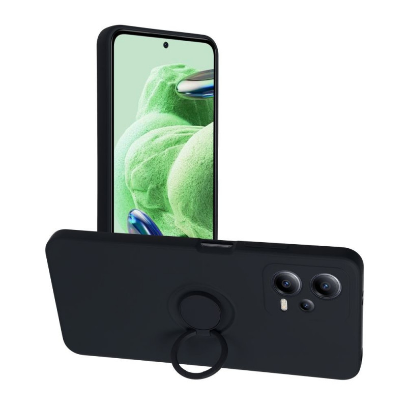 XIAOMI Redmi Note 12 5G Hülle Silicone ring Schwarz 