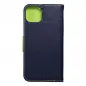 Apple iPhone 15 Plus Book Handytaschen Fancy Book Marine / Limette 