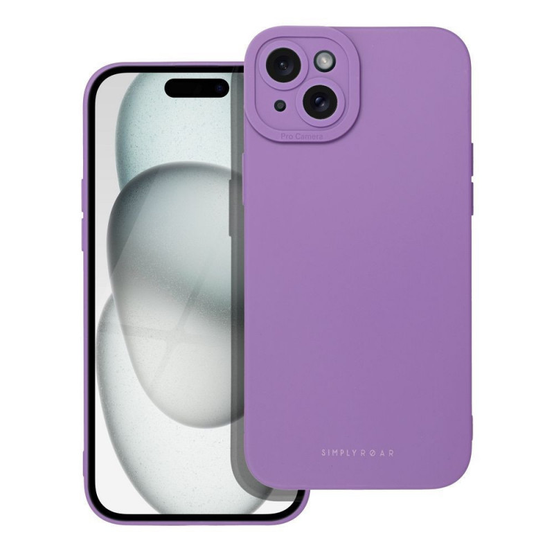 Apple iPhone 15 Plus Hülle Roar Luna Monochromatische, Stilvoll, Ein ästhetisches Accessoire  Lila (Violet) 