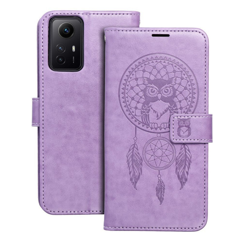 XIAOMI Redmi Note 12s Book Handytaschen MEZZO Book Traumfänger  Lila (Purple) 