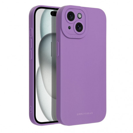 Apple iPhone 15 Hülle Roar Luna Monochromatische, Stilvoll, Ein ästhetisches Accessoire  Lila (Violet)