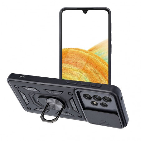 Samsung Galaxy A33 Hülle Slide Armor Schwarz 